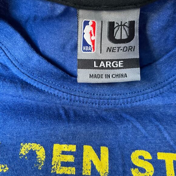 NBA Women’s Short Sleeve Screw Neck T-shirt Size L, Blue, Golden State Warriors - Picture 6 of 8
